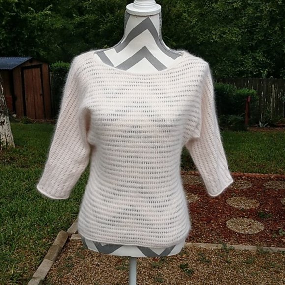 Ann Taylor Tops - Ann Taylor Rabbit Hair 3/4 Sleeve Top